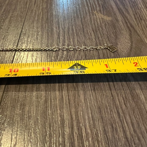 NWOT Kellie pearl station necklace white gold - Picture 2 of 4